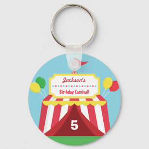 Porte-clés de fête d'anniversaire pour enfants de