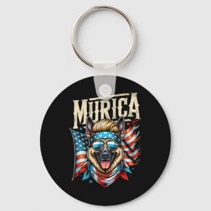 Porte-clés De Juillet Patriotic Funny Berger Allemand Juillet