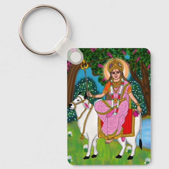 Porte-clés de la déesse Shailputri (Recto)