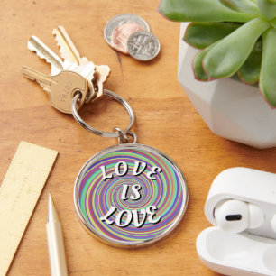 Porte-clés de la fierté Love Is Love