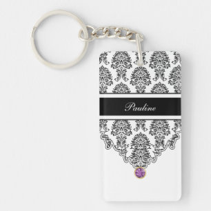 Porte - clés de monogramme bilatéraux