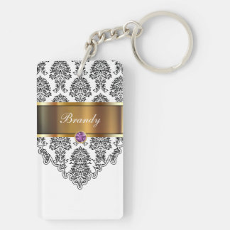 Porte - clés de monogramme bilatéraux