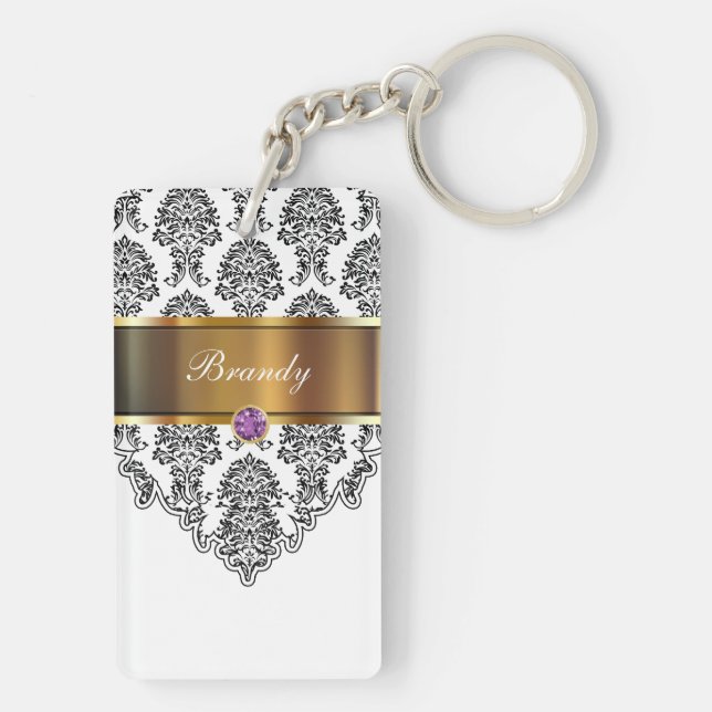 Porte - clés de monogramme bilatéraux (Dos)