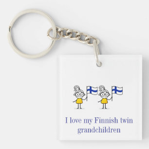 Porte-clés de petits jumeaux finlandais