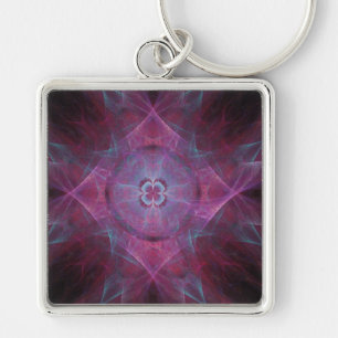 Porte-clés de rêve fractal violet