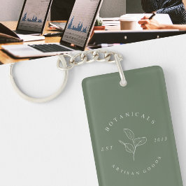 Porte-clés de société minimaliste épuré simple