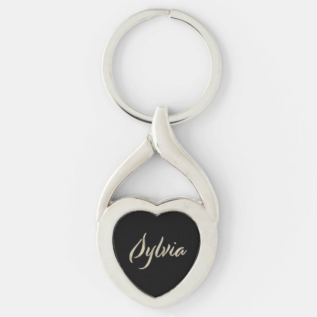 Porte-clés de Sylvia white gold (Devant)