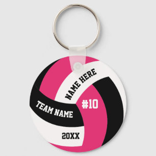 Porte-clés de volley-ball rose en gros pas cher po