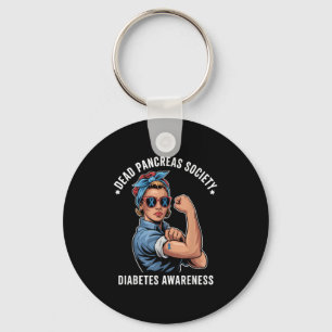 Porte-clés Dead Pancreas Society Shirt Funny Diabetes Award