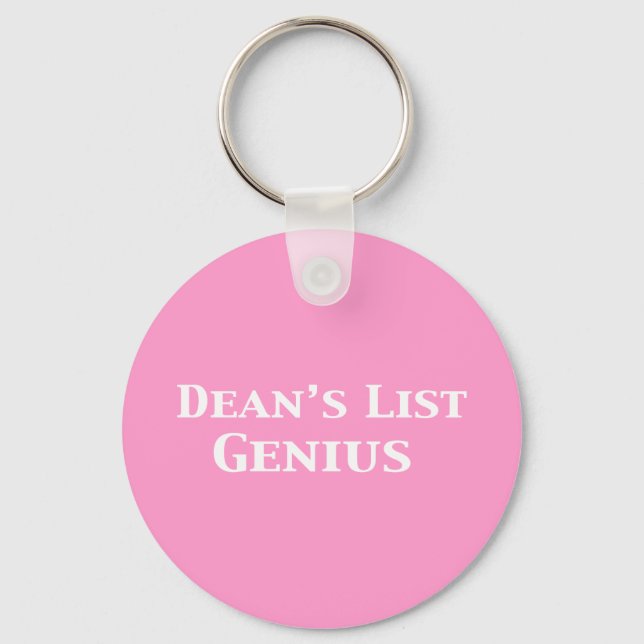 Porte-clés Dean's List Genius Gifts (Recto)