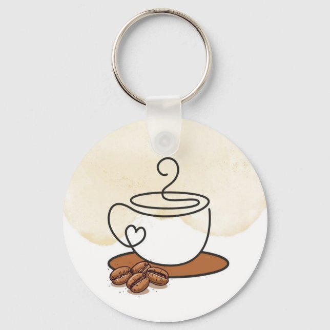 Porte-clés Décisions après café (Recto)
