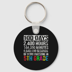 Porte-clés Décompte de 100 jours de 5e année 100 jours de gif