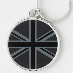 Porte-clés Décoration du drapeau britannique Black Union Jac