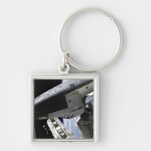 Porte-clés Découverte de navette spatiale ancrée (Devant)