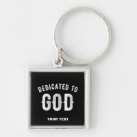 DÉDIÉ À DIEU PERSONNALISABLE COOL TEXTE BLANC