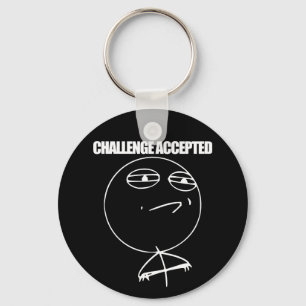 Porte-clés Défi accepté