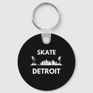 Porte-clés Défilez Detroit Mi amateurs de skateboard Detroit