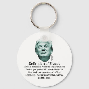 Porte-clés Définition de la fraude - TRUMP