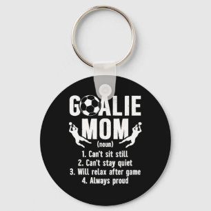Porte-clés Définition de maman gardien de but de football Mot