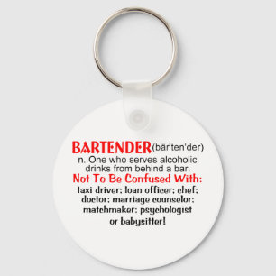 Porte-clés Définition d'un barman