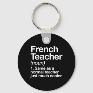 Porte-clés Définition Enseignant Français S'Amuser Retour À L
