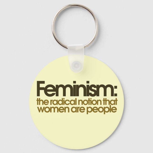 Porte-clés Définition féministe (Recto)