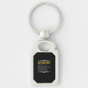 Porte-clés Définition Funny du comptable Cadeau personnalisé