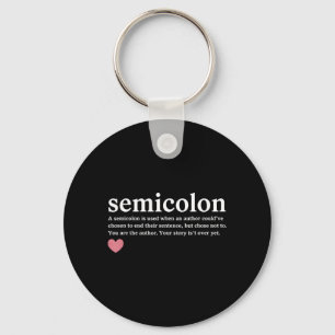 Porte-clés Définition point-virgule Sensibilisation à la sant