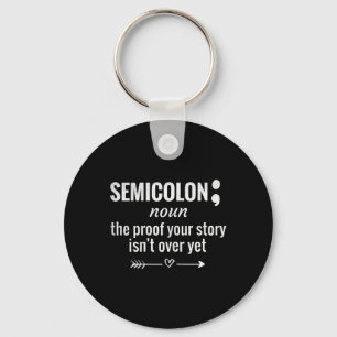 Porte-clés Définition Semicolon de sensibilisation Prévention