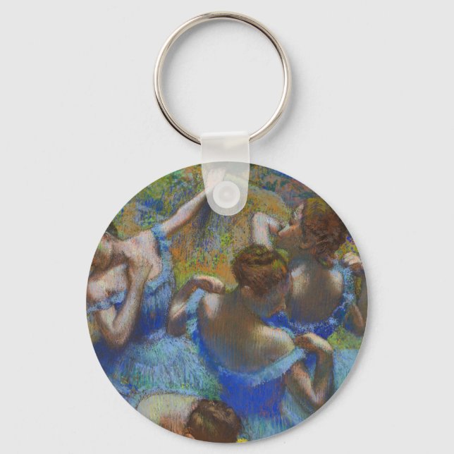 Porte-clés Degas Blue Dancers Pastel Fine Art Masterpiece (Recto)