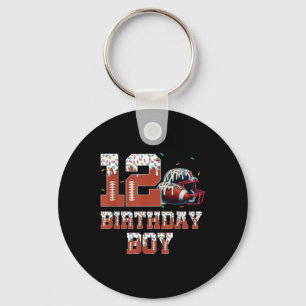 Porte-clés Dégoulinade de football Fête d'anniversaire 12 ans