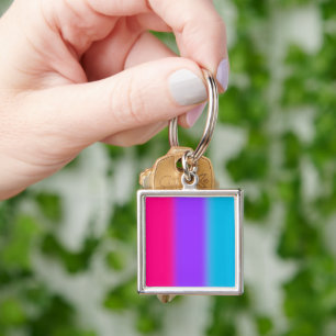 Porte-clés Dégradé de Fierté Androgyne - Cadeau pour les pers