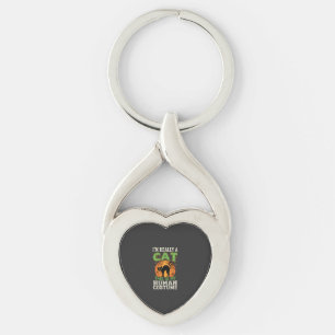 Porte-clés Déguisement Humain Chat Halloween Création Drôle