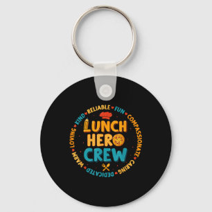 Porte-clés Déjeuner scolaire Hero Squad Funny Cafétéria Worke