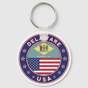 Porte-clés Delaware, T-shirt Delaware, autocollant Delaware