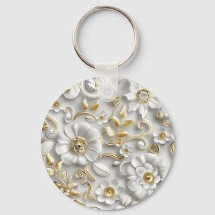 Porte-clés Délicat floral