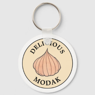 Porte-clés Delicious Modak Coconut Mithai Indian Sweet