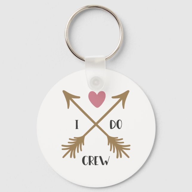 Porte-clés Demande en mariage I DO CREW (Recto)
