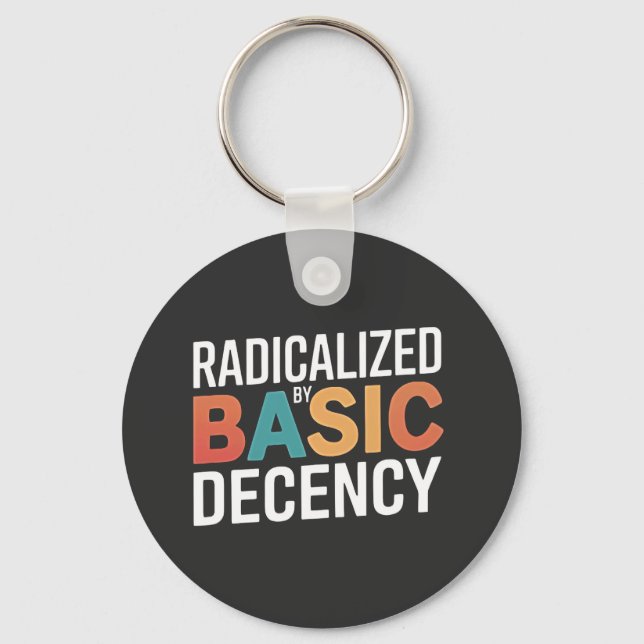 Porte-clés Démocratie Sociale Radicalisée Par Une Décence Fon (Recto)