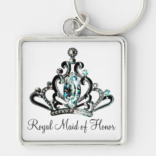 Porte-clés "Demoiselle d'honneur royale" (Devant)