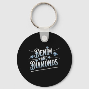 Porte-clés Denim Et Diamonds Mode tendance