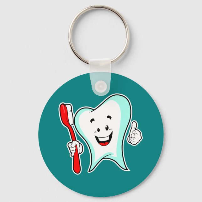 Porte-clés Dental Care Happy Tooth (Recto)