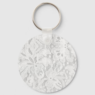 Porte-clés Dentelle blanche tombante