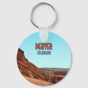 Porte-clés Denver Colorado Red Rocks Vintage