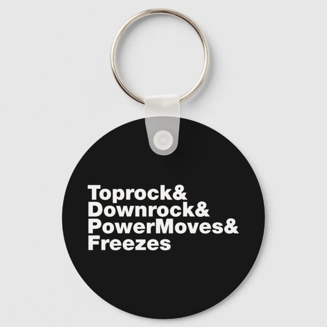 Porte-clés Déplacements de rupture (Breakdance) (Recto)