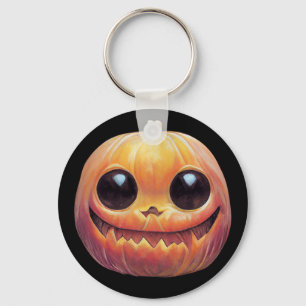 Porte-clés Déplaisant Mare Face Citrouille Halloween