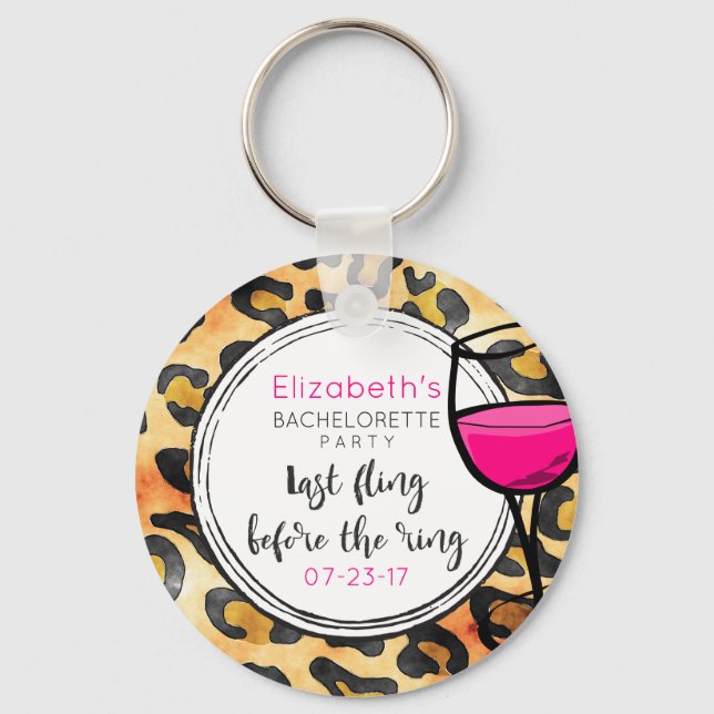 Porte-clés Dernière Fling Avant Le Ring Wild Bachelorette Par (Recto)
