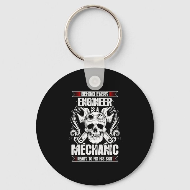 Porte-clés Derrière chaque ingénieur - Mécanique (Recto)