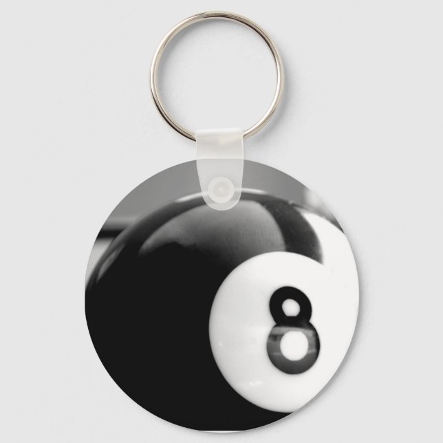 Porte-clés Derrière la boule 8, la boule huit (Recto)