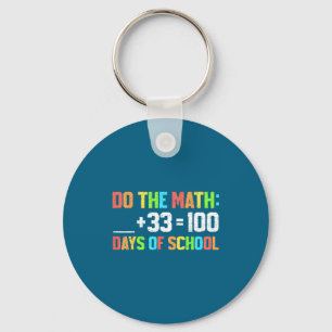 Porte-clés Des enfants 100e jour d'école Enseignant 100